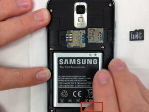 آموزش تصویری تعمیر باتری Samsung Galaxy S II T989