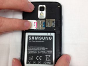 راهنمای تعویض سیم کارت Samsung Galaxy S II T989